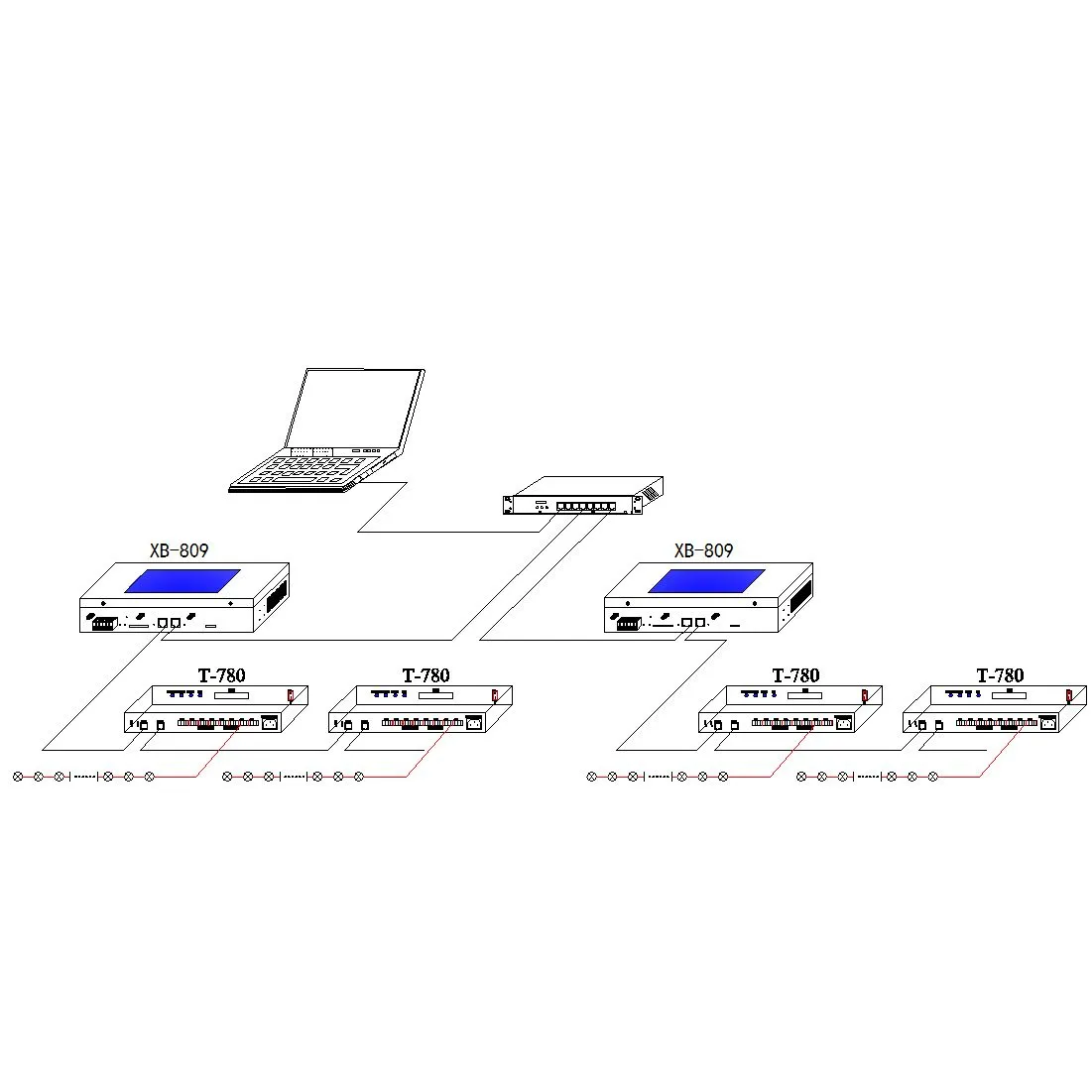 XB-809 SD card/online master controller с сенсорным LCD дисплеем для ПО LED  Edit / LED Player